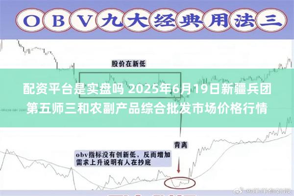 配资平台是实盘吗 2025年6月19日新疆兵团第五师三和农副产品综合批发市场价格行情